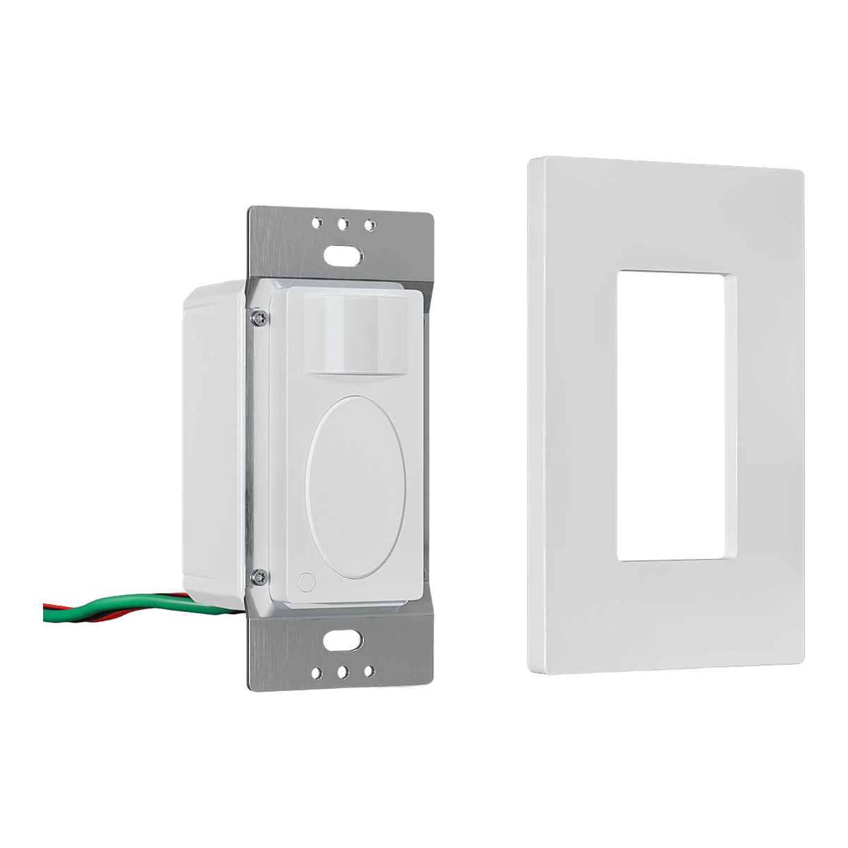 RZ021 wall mount motion sensor - device with cover and plate