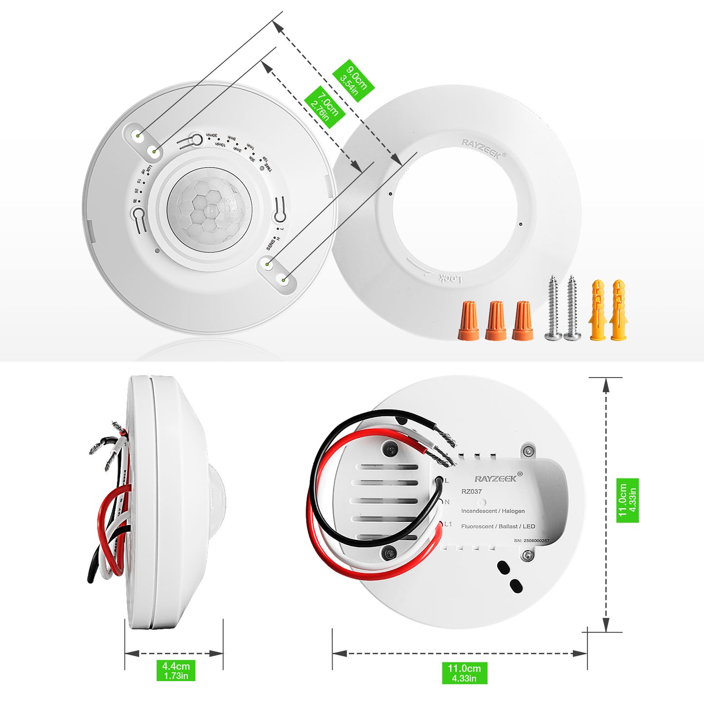 Rayzeek RZ037 Ceiling Mount Motion Sensor