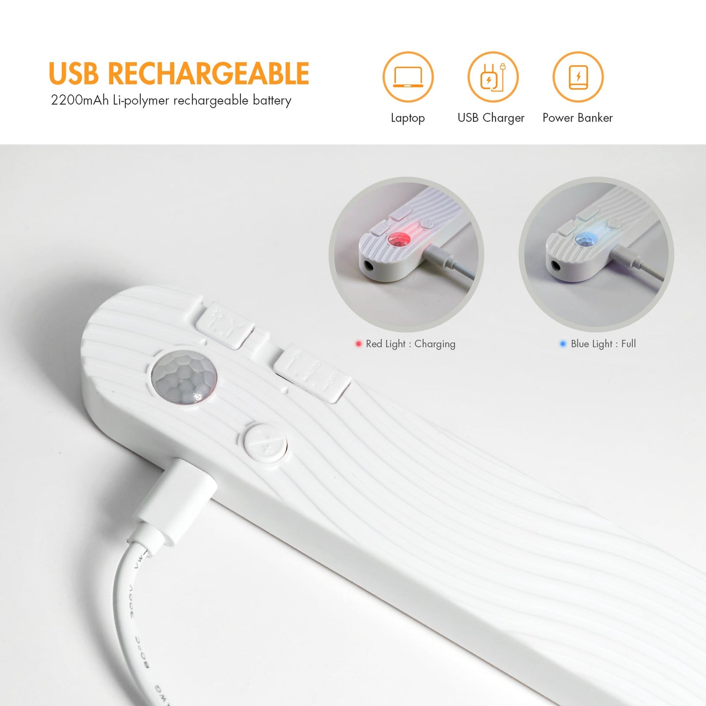 Rayzeek Motion Sensor Strip Lights - Cool White