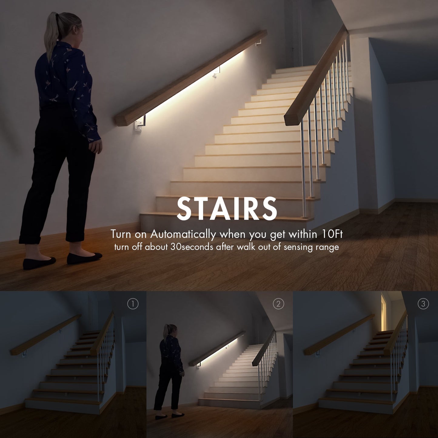 Rayzeek Motion Sensor Strip Lights - Cool White
